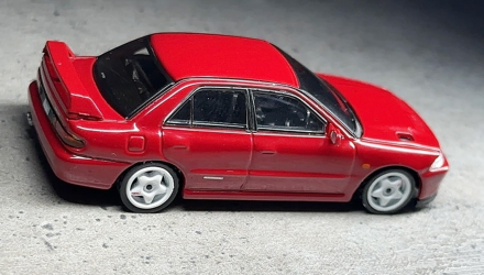 Машинка Premium Tarmac Works Mitsubishi Mitsubishi Lancer GSR Evolution II GLOBAL64 1:64 T64G-049-RE Red - Retromagaz, image 3