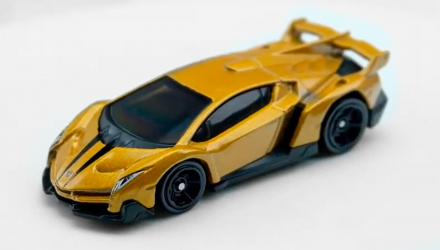 Машинка Базовая Hot Wheels 5шт Lamborghini Veneno / Huracаn  / Murciеlago / Aventador J / Gallardo LP 570-4 Lamborghini 1:64 GHP62 Gold - Retromagaz, image 2