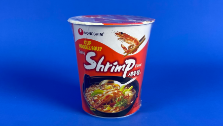 Лапша Nongshim Cup Noodle Spicy Shrimp с Креветками Острая 67g - Retromagaz, image 1