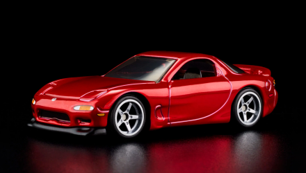 Машинка Premium Hot Wheels 1993 Mazda RX-7 R1 Red Line Club RLC 1:64 HWF04 Red - Retromagaz, image 1