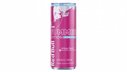 Набор Напиток Энергетический 4шт Red Bull Summer Edition White Peach Sugar Free 250ml - Retromagaz, image 1