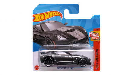 Машинка Базова Hot Wheels Corvette C7 Z06 Then and Now 1:64 HKJ40 Grey - Retromagaz, image 1