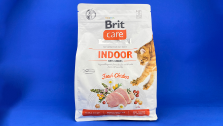 Сухий Корм для Котів Brit Care GF Indoor Anti-Stress Курка 2kg - Retromagaz, image 1