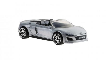 Машинка Базова Hot Wheels 2019 Audi R8 Spyder Drop Tops 1:64 JJL60 Silver - Retromagaz, image 4