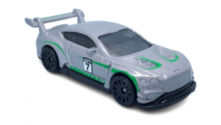 Машинка Базова Hot Wheels 2018 Bentley Continental GT3 Modified 1:64 HKL45 Silver - Retromagaz, image 2