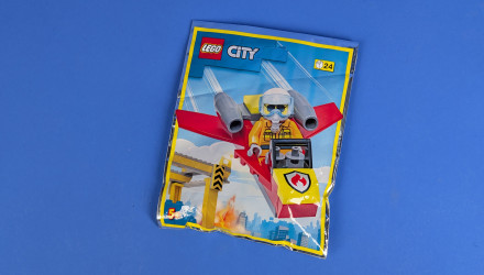 Конструктор Lego Фігурка Firefighter Woman with Jet Paper Bag City 952209 cty1502 Новий - Retromagaz, image 2