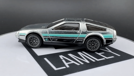 Машинка Базовая Hot Wheels DMC Delorean Zamac Treasure Hunts Rolling Metal 1:64 HTF28 Silver - Retromagaz, image 3