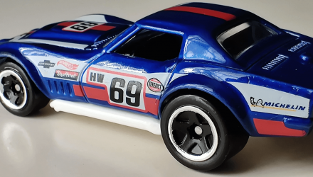 Машинка Базова Hot Wheels '69 COPO Corvette Retro Racers 1:64 HCV10 Blue - Retromagaz, image 3