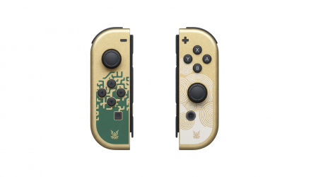 Контроллеры Беспроводной Nintendo Switch Joy-Con Zelda Tears of The Kingdom Edition Gold Green Новый - Retromagaz, image 1