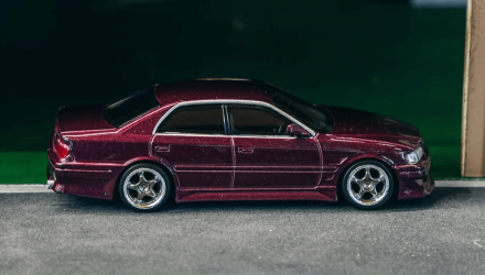 Машинка Premium Tarmac Works VERTEX Toyota Chaser JZX100 GLOBAL64 1:64 Purple - Retromagaz, image 3