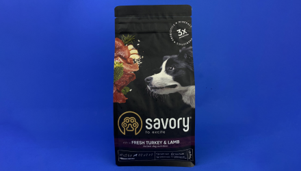 Сухий Корм для Собак Savory Medium Breed Індичка та Ягня 1kg - Retromagaz, image 1