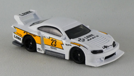 Машинка Базова Hot Wheels Liberty Walk LB Super Silhouette Nissan Silvia (S15) Turbo 1:64 HCT23 White - Retromagaz, image 2