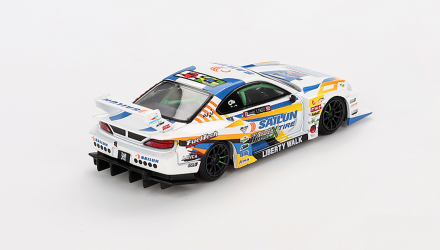 Машинка Premium MINI GT Nissan LB-Super Silhouette S15 SILVIA #555 2023 Formula Drift Japan 1:64 MGT00895 White - Retromagaz, image 2