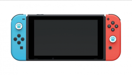 Накладки на Стіки 2шт RMC Cat Paw Nintendo Switch Wii Steam Deck Blue- White - Retromagaz, image 1