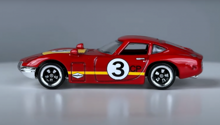 Тематическая Машинка Hot Wheels Toyota 2000GT Vintage Racing Club 1:64 HRT81/HRV07 Red - Retromagaz, image 4