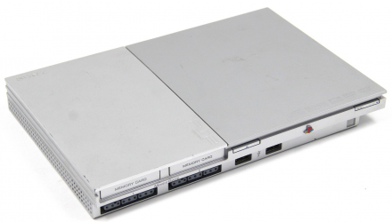 Набор Консоль Sony PlayStation 2 Slim SCPH-9xxx Chip Silver Б/У  + Геймпад Проводной RMC Black Новый - Retromagaz, image 1