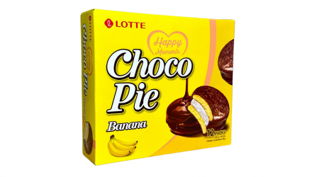 Набір Тістечка 4шт Lotte Чокопай Банановий Choco Pie Banana (12 Тістечок) 336g - Retromagaz, image 2