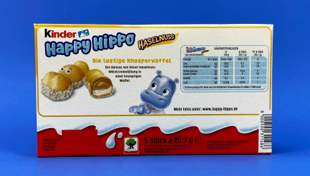 Батончик Kinder Happy Hippo Haselnuss 5 Pieces 103g - Retromagaz, image 3