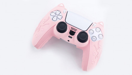 Чохол Силіконовий Geekshare PlayStation 5 Kitty + Touch Pad Sticker Pink Новий - Retromagaz, image 4