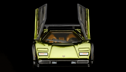 Машинка Premium Hot Wheels '82 Lamborghini Countach LP500 S Red Line Club RLC 1:64 HGW20 Green - Retromagaz, image 4