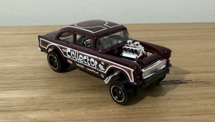 Машинка Базова Hot Wheels '55 Chevy Bel Air Gasser Reverse Rake 1:64 HTD02 Red - Retromagaz, image 1