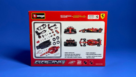 Машинка Bburago Ferrari SF-24 #55 Carlos Sainz Model Kit 1:24 18-26859 Red - Retromagaz, image 4