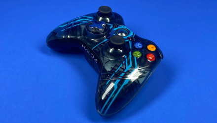 Геймпад Бездротовий Microsoft Xbox 360 Halo Limited Edition Black Б/У - Retromagaz, image 2