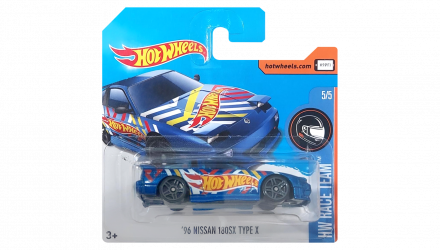 Машинка Базовая Hot Wheels '96 Nissan 180SX Type X Race Team 1:64 DTY69 Blue - Retromagaz, image 1