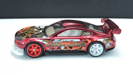 Машинка Базовая Hot Wheels Custom '18 Ford Mustang GT Super Treasure Hunt STH Spoiler Alert 1:64 HCY18 Red - Retromagaz, image 3