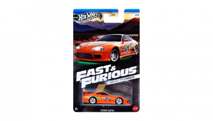 Тематична Машинка Hot Wheels Toyota Supra Brian O'Conner Fast & Furious 1:64 JBY30 Orange - Retromagaz, image 1