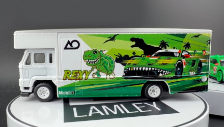 Машинка Premium 2шт Hot Wheels Porsche 911 GT3 R (992) та Fleet Flyer Team Transport 1:64 JHX98 Green - Retromagaz, image 6