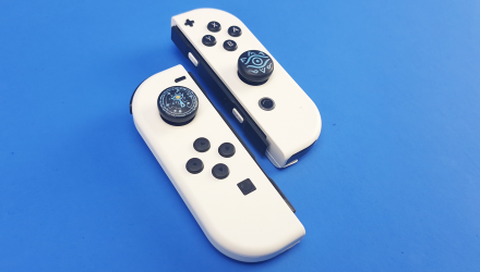 Накладки на Стики RMC 2шт Zelda Sheikah Nintendo Switch Black Blue - Retromagaz, image 4