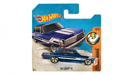 Машинка Базовая Hot Wheels '63 Chevy II Muscle Mania 1:64 DHP13 Blue - Retromagaz, image 1
