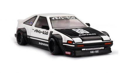 Машинка Premium Kaido House x MiNI GT Toyota AE86 Sprinter Trueno Kaido Street V1 1:64 KHMG180-CH White - Retromagaz, image 4
