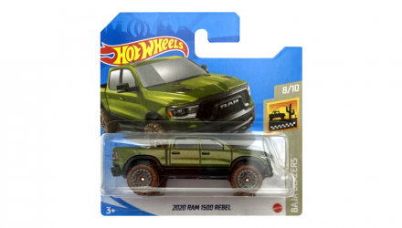 Машинка Базова Hot Wheels 2020 RAM 1500 Rebel Baja Blazers 1:64 GTC79 Green - Retromagaz, image 1