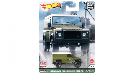 Машинка Premium Hot Wheels Land Rover Defender 110 Hard Top British Horsepower 1:64 GRJ63 Green - Retromagaz, image 1