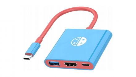 Адаптер Проводной RMC Switch USB-C Hub Red Blue Новый - Retromagaz, image 2