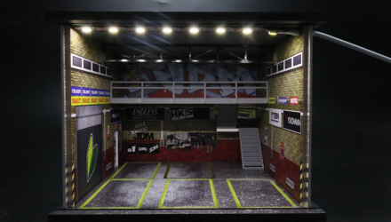 Диорама G-Fans JDM Garage Diorama with LED 1:64 710018 Black - Retromagaz, image 2