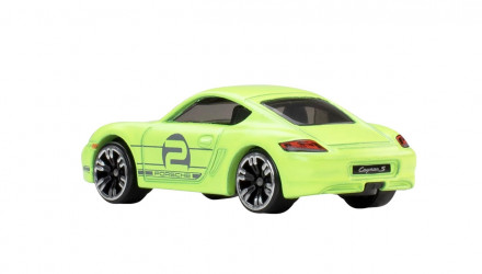 Тематическая Машинка Hot Wheels Porsche Cayman S Neon Speeders 1:64 JKY07 Green - Retromagaz, image 2