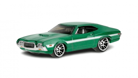 Тематическая Машинка Hot Wheels '72 Ford Gran Torino Sport Fast & Furious 1:64 HNR94 Green - Retromagaz, image 2