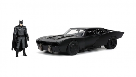 Машинка Jada Batman (2022) Бэтмобиль с Фигуркой Бэтмена 1:24 Black - Retromagaz, image 2