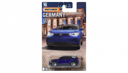 Тематическая Машинка Matchbox Volkswagen EV4 ID Germany 1:64 GWL49/HVV39 Blue - Retromagaz, image 1