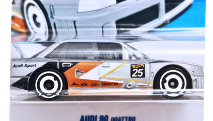 Машинка Базова Hot Wheels Audi '90 Quattro Peak Pursuit 1:64 JBB20 Silver - Retromagaz, image 1