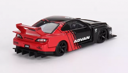 Машинка Premium MINI GT Nissan Nissan LB-Super Silhouette S15 Silvia ADVAN 1:64 MGT00649-CH Black - Retromagaz, image 2