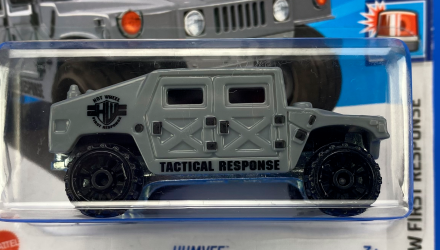 Машинка Базовая Hot Wheels HMMWV Humvee First Response 1:64 HTB58 Grey - Retromagaz, image 1