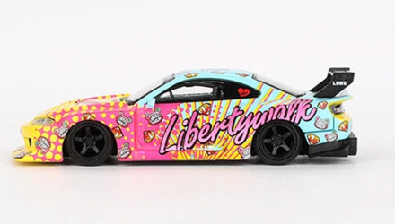 Машинка Premium MINI GT Nissan LB-Super Silhouette S15 SILVIA LBWK KUMA 1:64 MGT00754-СH Yellow - Retromagaz, image 4