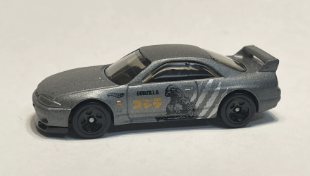 Машинка Базова Hot Wheels Nissan Skyline GT-R R33 Godzilla J-Imports 1:64 HTD96 Grey - Retromagaz, image 1