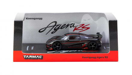Машинка Premium Tarmac Works Koenigsegg Agera RS Black Carbon Fiber 1:64 T64G-TL005-BCF Black - Retromagaz, image 3