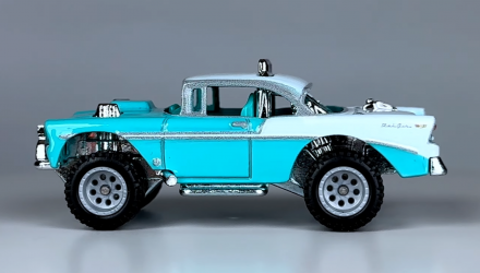 Машинка Premium Hot Wheels Chevrolet Big-Air Bel-Air Off-Road 1:64 HKC74 Light Blue - Retromagaz, image 4