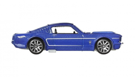 Тематическая Машинка Hot Wheels '65 Ford Mustang 2+2 Fastback ZAMAC Chase Mustang 60th 1:64 JBY54 Blue - Retromagaz, image 4